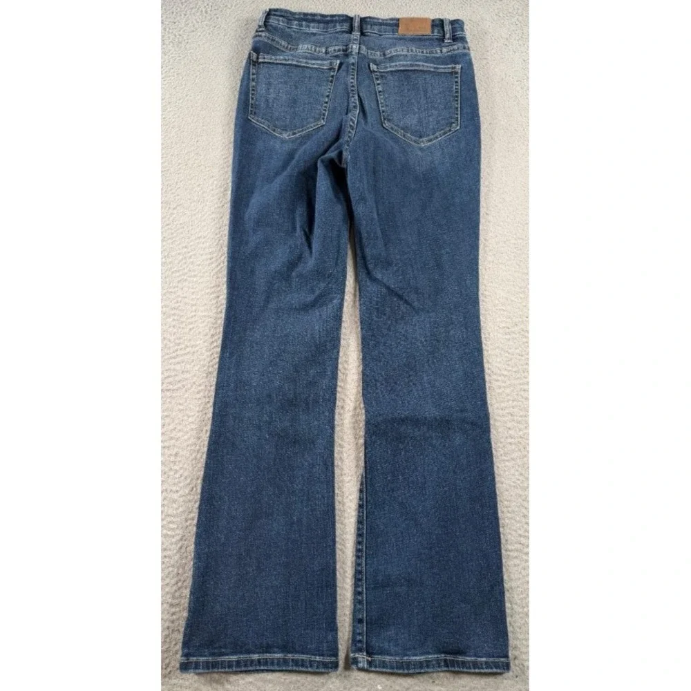 BKE Parker Bootcut Jeans Womens 28x29.5 High Rise Tailored Dark Wash Stretch